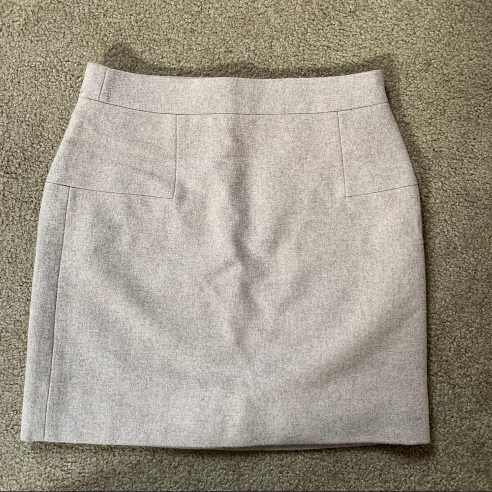 J Crew Tan Wool Mini Skirt 00